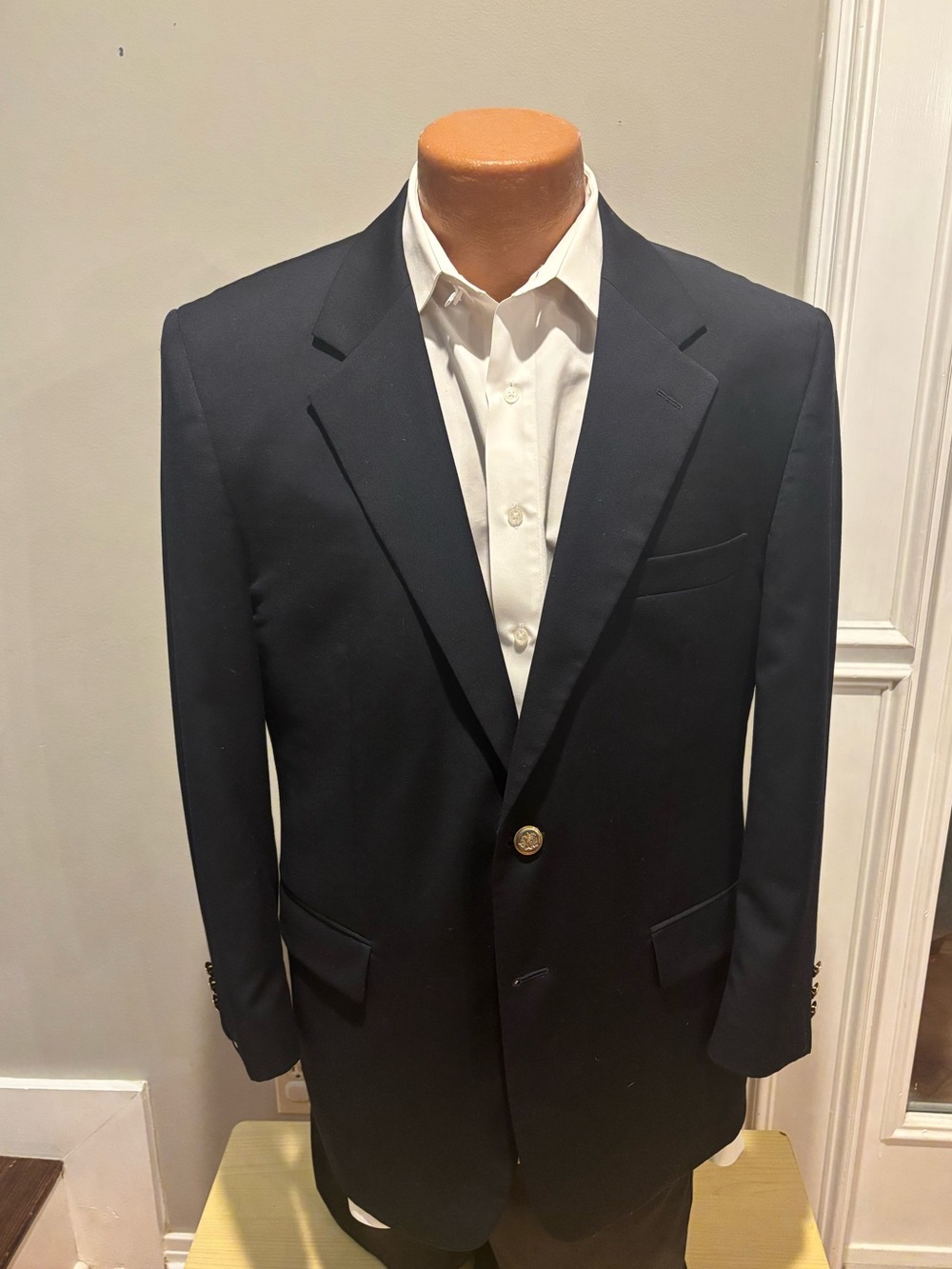 Petrocelli Men's Classic Navy Blue Sport Coat Blazer Jacket - Size 42R